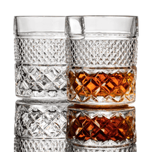 Set of 4 whiskey glasses from the Privilege Collection, featuring elegant crystal design for cocktails.