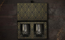 Eco-Crystal whiskey glasses gift set in stylish packaging, perfect for barware and special occasions.