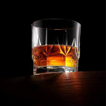 Imperial Eco Crystal whiskey glass filled with bourbon, showcasing elegant design for whiskey tasting.