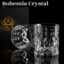 Bohemia Crystal whiskey glasses, perfect for barware and gifts for men, featuring intricate design and luxury craftsmanship.