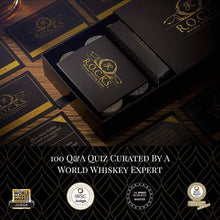 The Rocks x Trivia Quiz Set featuring whiskey rocks and curated quiz cards for whiskey enthusiasts.