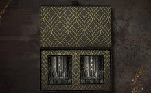 Eco-Crystal Collection Monarch Glass Edition whiskey glasses gift set in elegant packaging.