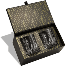 Eco-Crystal collection whiskey glasses gift set in elegant packaging, perfect for corporate gifting and special occasions.